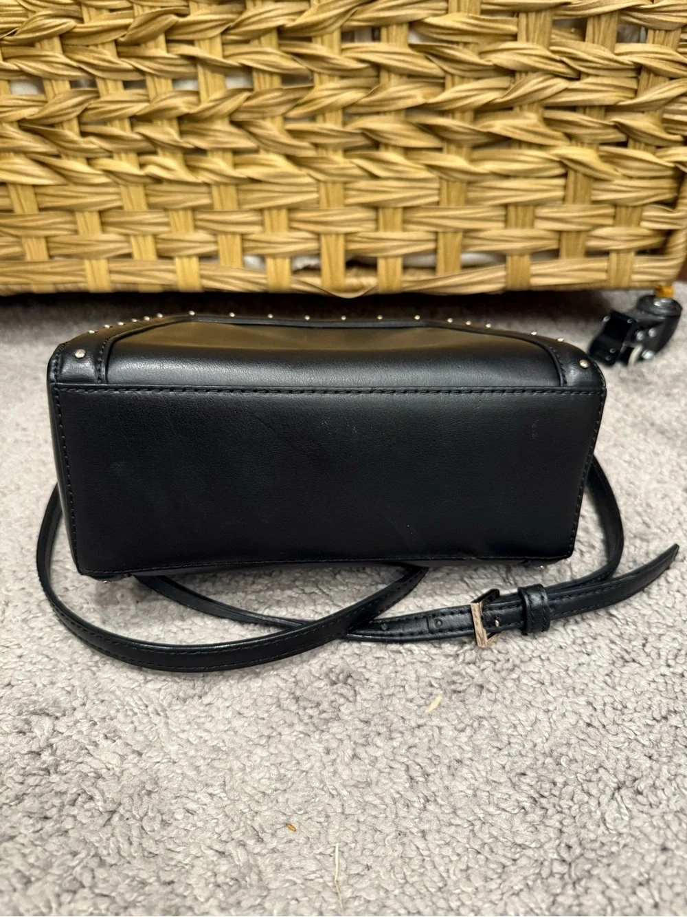 kate spade Black Studded Top-Handle Satchel